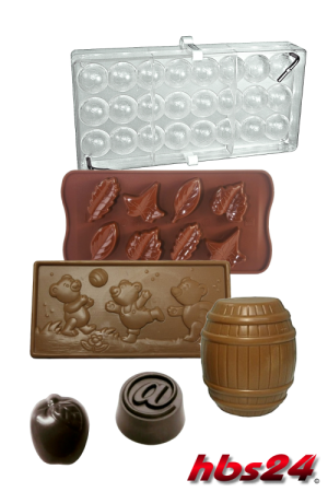 Gießformen für Schokolade