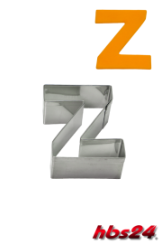 Buchstabe Z - Ausstechformen Ausstecher aus Edelstahl - hbs24