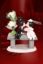 hbs24 -  Brautpaar auf der Bank mit Rosen